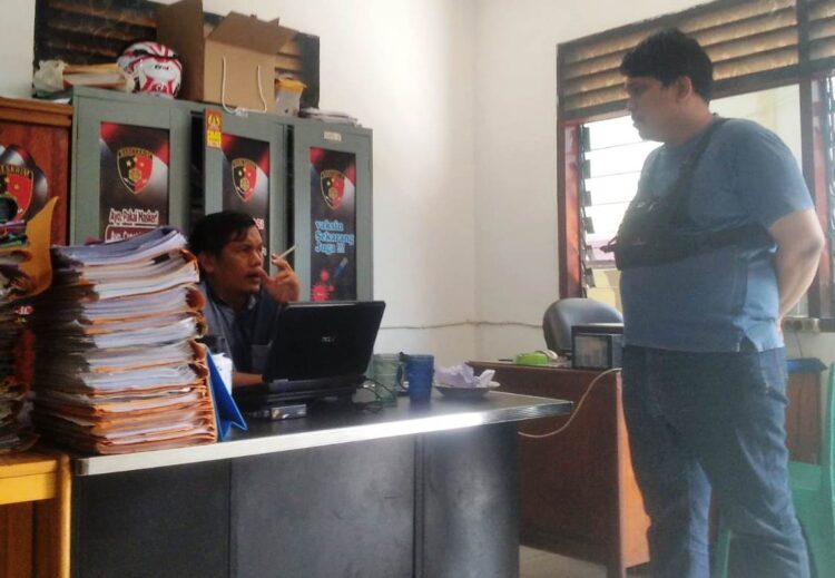 Korban  memberi keterangan  di ruang Juper
Foto: IST