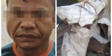 Pelaku dan barang bukti
Foto :IST
