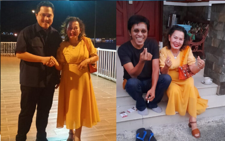 Lilis Suryani Daulay  bersama  Menteri BUMN  Erick Thohir   dan bersama anggota DPR RI, Adian Napitupulu
Foto: IST