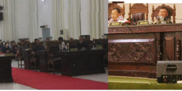 Rapat paripurna yang berlangsung sampai larut malam
Andika Prayogi membacakan pemandangan umum Fraksi Hanura  
Foto: IST