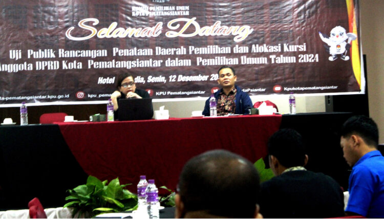 Komisioner KPU Siantar pada Uji Publik
Foto: IN