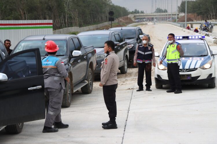 Simulasi dan Pola Pengamanan Jalur Tol Sinaksak
Foto: IST