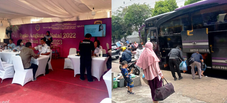 Para sopir yang menjalani test kesehatan
Suasana penumpang di stasiun bus antar kota
Foto: Amb