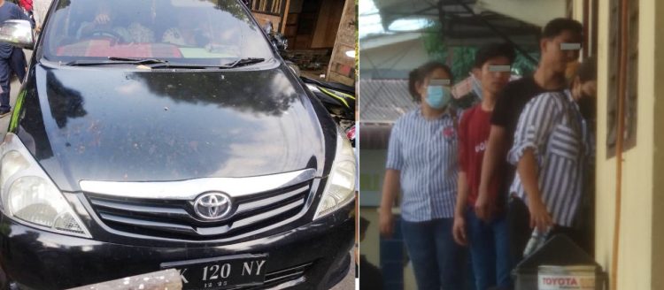 Mobil yang menyerempet korban