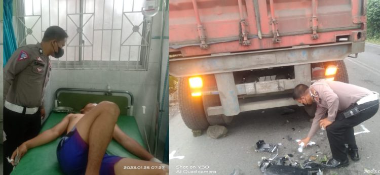 Korban Akbar dirawat dan Polisi olah TKP
Foto: IST