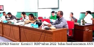 RDP Komisi I tahun 2022  membahas hasil assesmen  ASN yang tidak kunjung dilantik
Foto: IST