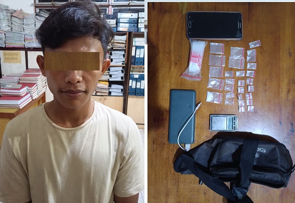 Pelaku dan barang bukti.