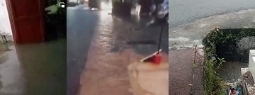 Banjir di Jalan H Adam Malik.