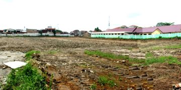 Lahan GOR yang rata dengan tanah