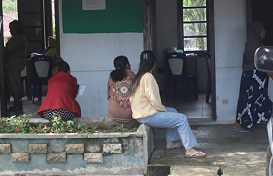 Warga di kantor Dinas Sosial P3A mulai sepi