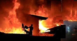 Gudang mebel terbakar