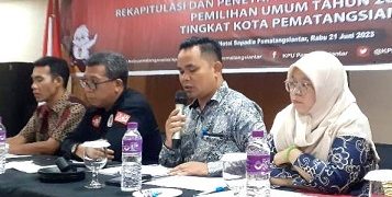 KPU Siantar Rapat Pleno Terbuka