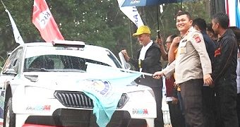 Kapolres Simalungun melakukan  start ramp