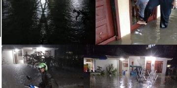 Kondisi banjir di  Pondok Legok