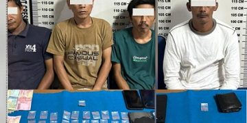 Para pelaku dan barang bukti