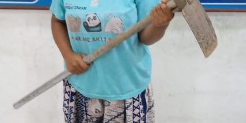 Pelaku yang mengubur bayinya