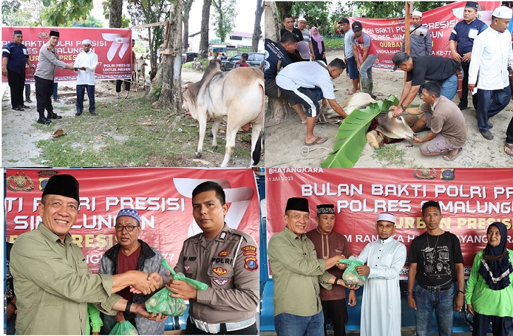 Penyembelihan dan pembagian hewan qurban