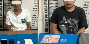 Kedua pelakau dan barang bukti