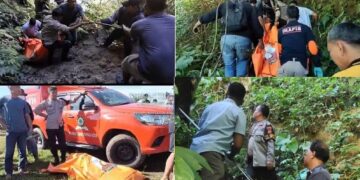 Evakuasi jenazah yang dilakukan tim