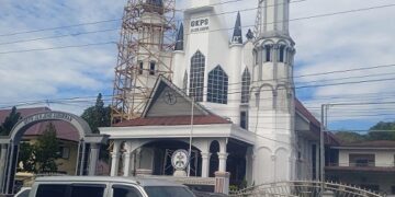 Gereja GKPS yang dibobol maling