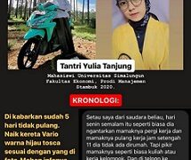 Sebelum korban ditemukan, telah menyebar pengumuman orang hilang