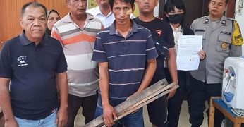 Terduga maling di Polsek Siantar Utara