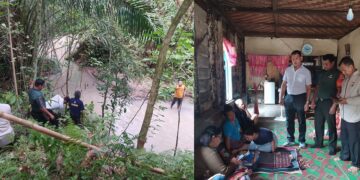 Aksi pencarian di irigasi dan korban di rumah duka