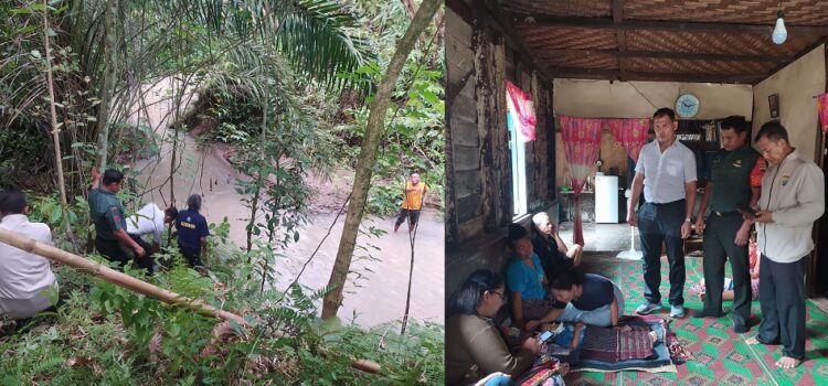 Aksi pencarian di irigasi dan korban di rumah duka