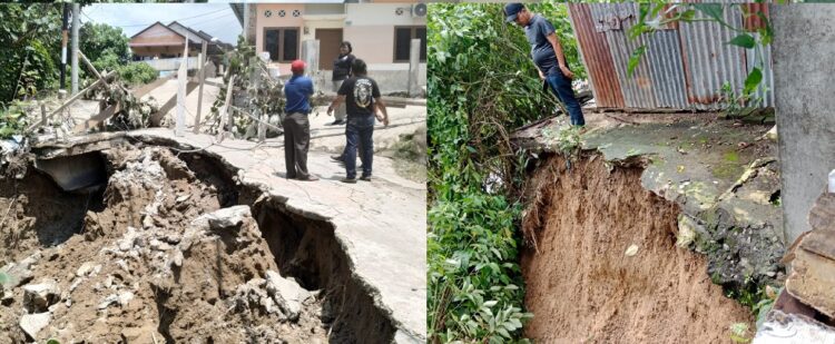 Longsor menuju Perumahan Graha Asido dan di Gang Lestari