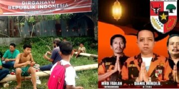 Warga Pondok Legok persiapkan lomba dan Pengurus PR Pemuda Pancasila Kelurahan Bantan