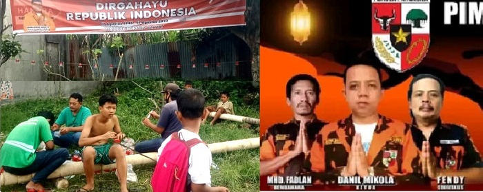 Warga Pondok Legok persiapkan lomba dan Pengurus PR Pemuda Pancasila Kelurahan Bantan