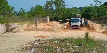 Aktifitas penambangan yang diduga ilegal