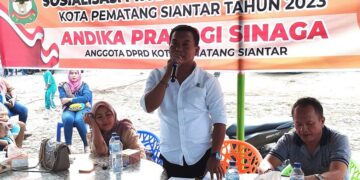 Andika Prayogi Sinaga SE memberi penjelasan