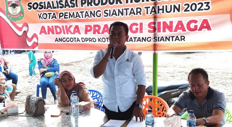 Andika Prayogi Sinaga SE memberi penjelasan