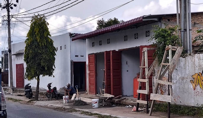 Bangunan yang sudah hampir selesai