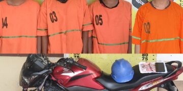 Para pelaku dan barang bukti