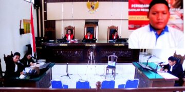 Sidang kasus pembunuhan di Pengadilan Negeri Simalungun