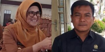Wali Kota dr Susanti Dewayani SpA dan Ketua Frakasi Hanura DPRD Siantar Andika Prayogi Sinaga