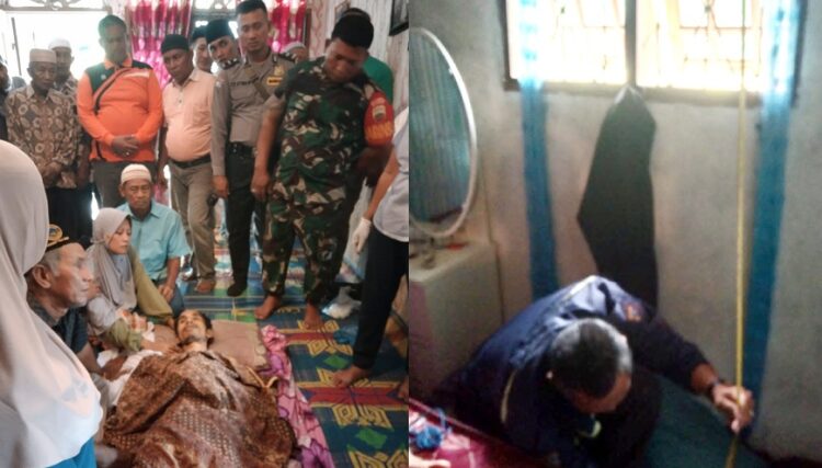 Jenazah di ruang tamu dan kamar tempat bunuh diri