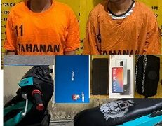 Kedua pelaku dan barang bukti