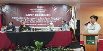 Rapat koordinasi KPU Siantar