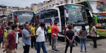 Situasi di kompleks SBC saat pembuatan jalur parkir