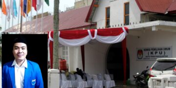 Razaky Frial Chaniago dan Kantor KPU Siantar