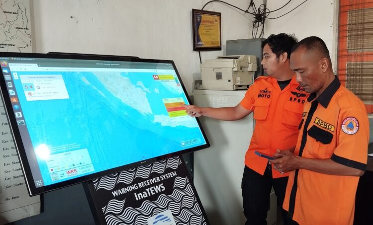 Cek sistim WRS di BPBD Kota Siantar