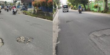 Jalan Pane yang sudah rusak