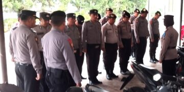 Personel Polisi di lingkungan DPRD Siantar