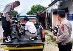 Sepeda motor knalpot brong yang ditertibkan