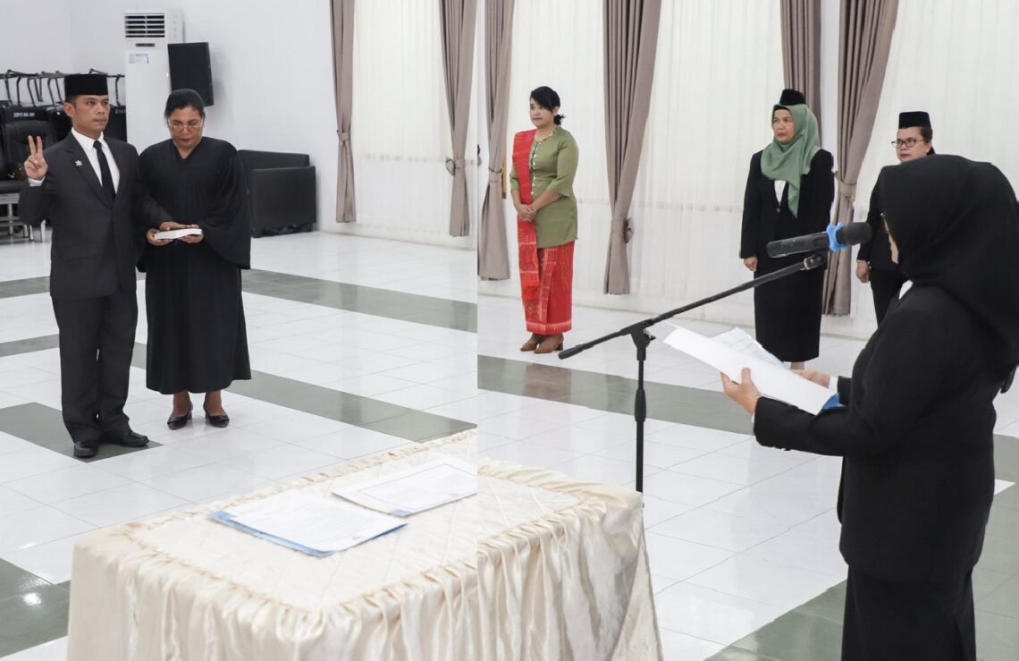 Walikota Siantar lakukan pelantikan dan pengambilan sumpah Pj Sekda