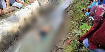 Korban di saluran irigasi
