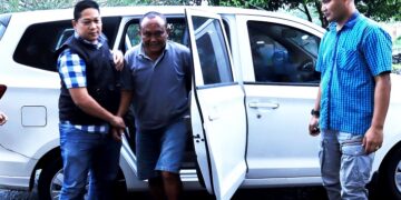 Mantan Pangulu digelandang ke Polres Simalungun